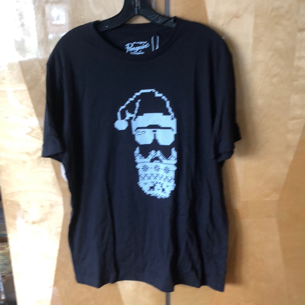 Original Penguin bearded Santa Tee Shirt
